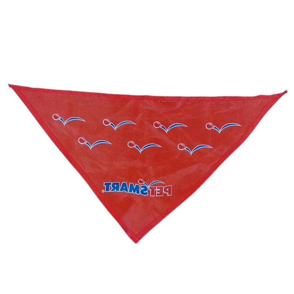 Pet Smart Small Dog Scarf Red Decreative Grafted 20'x20' Triangle Wearable Scaft